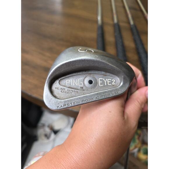 PING EYE 2 + IRONS SET BLACK DOT 4-S, PING KARSTEN ZZ-LITE STEEL RH - Picture 13 of 16